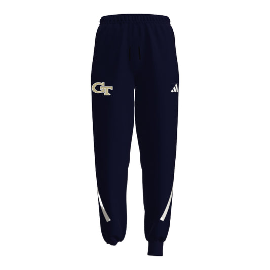 Georgia Tech Yellow Jackets Z.N.E. Navy Three-Layer Pants In Navy - Front View