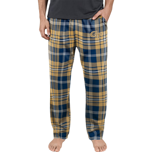 Georgia Tech Yellow Jackets Peak Flannel Navy and Gold Pants
