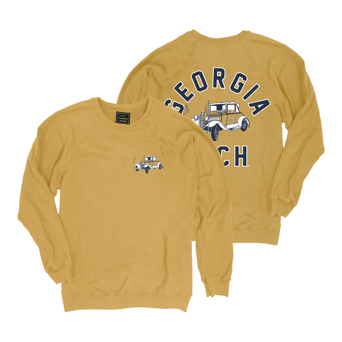 Georgia Tech Yellow Jackets Arched Wreck Tee - Full View