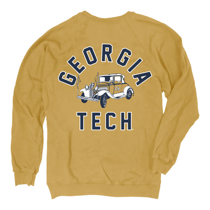 Georgia Tech Yellow Jackets Arched Wreck Tee - Back View