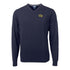 Georgia Tech Yellow Jackets Cutter & BuckLakemont Tri-Blend V-Neck Pullover Sweater - Front View