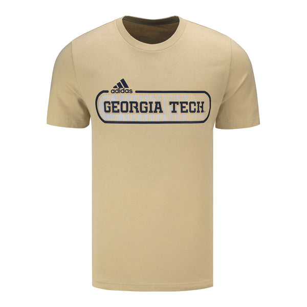 Georgia Tech Yellow Jackets Adidas Wordmark T-Shirt - Front View