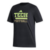 Georgia Tech Yellow Jackets Adidas Fresh Glow Black T-Shirt