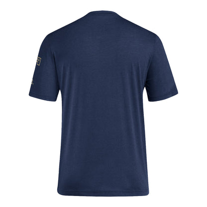Georgia Tech Yellow Jackets Adidas Favorite Bar Navy T-Shirt - Back View