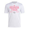 Georgia Tech Yellow Jackets Adidas Breath Health Awareness White T-Shirt