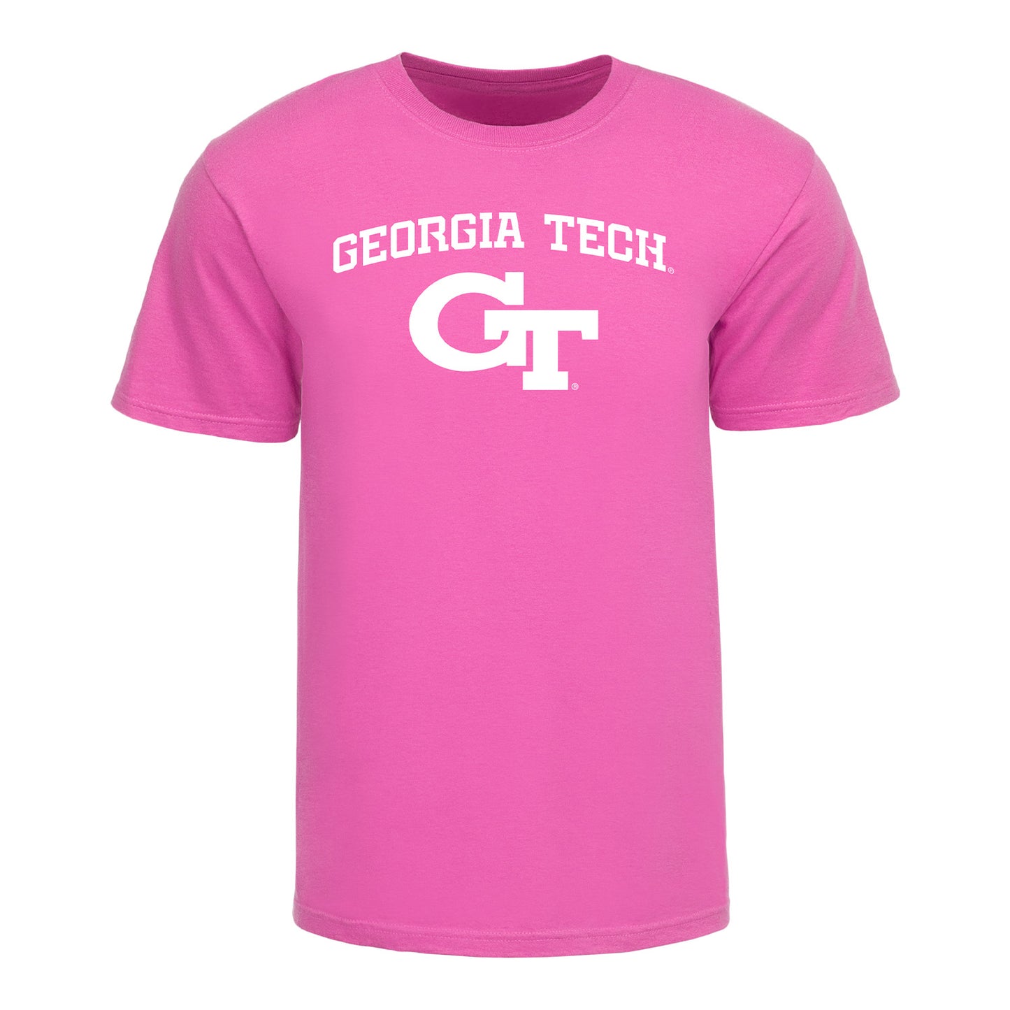 Georgia Tech Yellow Jackets Pink Out T-Shirt - Front View