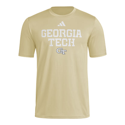 Georgia Tech Yellow Jackets Short Sleeve T-Shirt In Gold - Front View