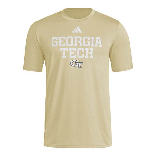Georgia Tech Yellow Jackets Short Sleeve T-Shirt In Gold - Front View