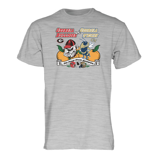 Georgia Tech Yellow Jackets Showdown versus Georgia Bulldogs In Grey - Front View