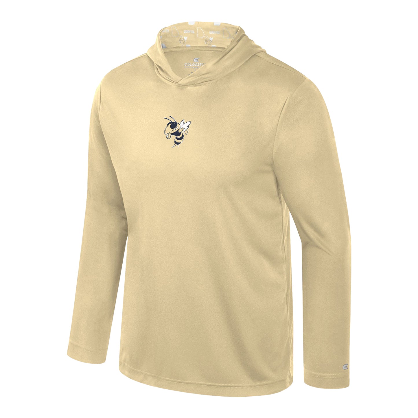 Georgia Tech Yellow Jackets Truthsayer Long Sleeve Hooded T-Shirt - Front View