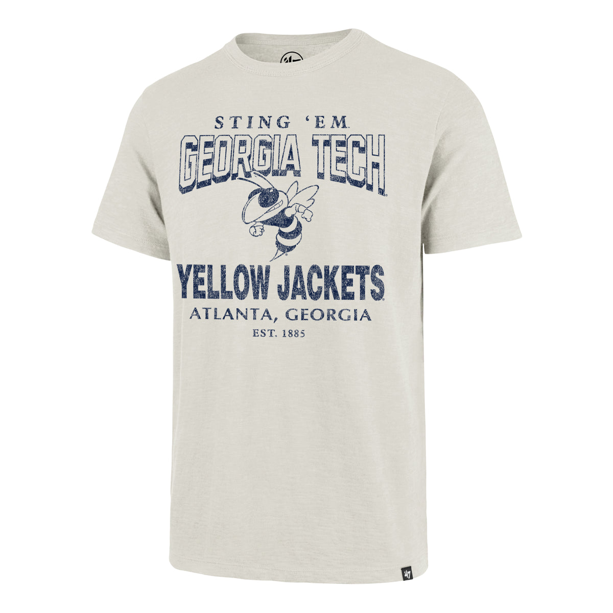 Georgia Tech Yellow Jackets 47 Brand Head On Scrum T-Shirt - Front View