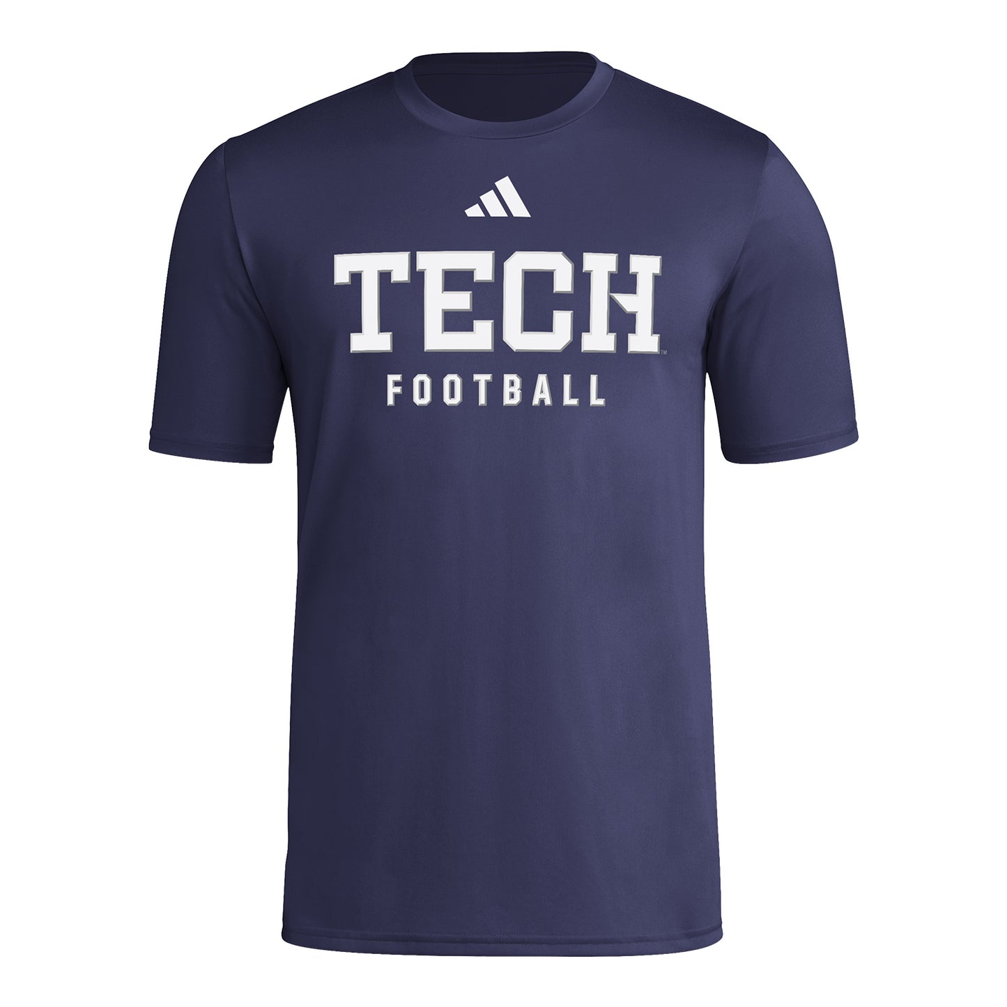 Georgia Tech Yellow Jackets Football Practice T-Shirt In Navy - Front View
