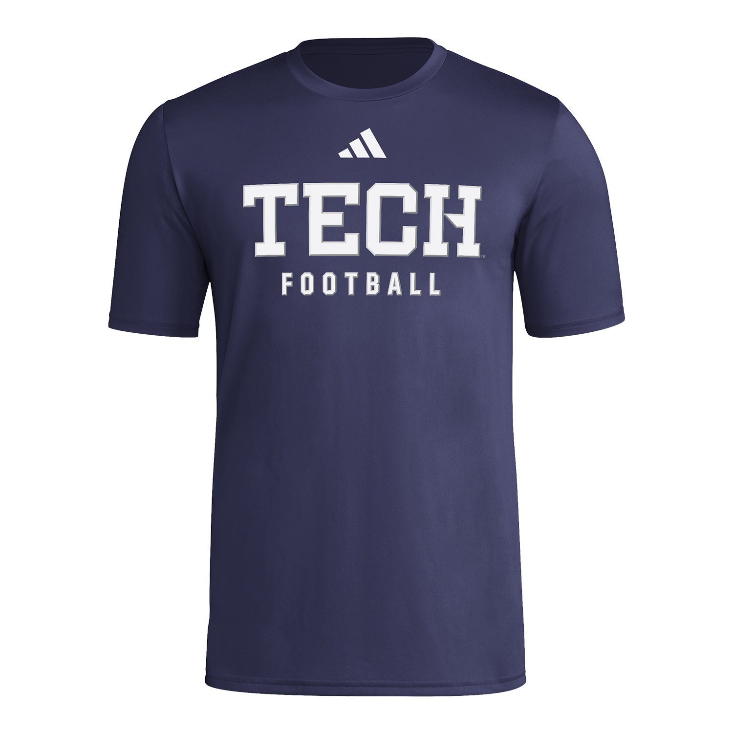 Georgia Tech Yellow Jackets Football Practice T-Shirt In Navy - Front View