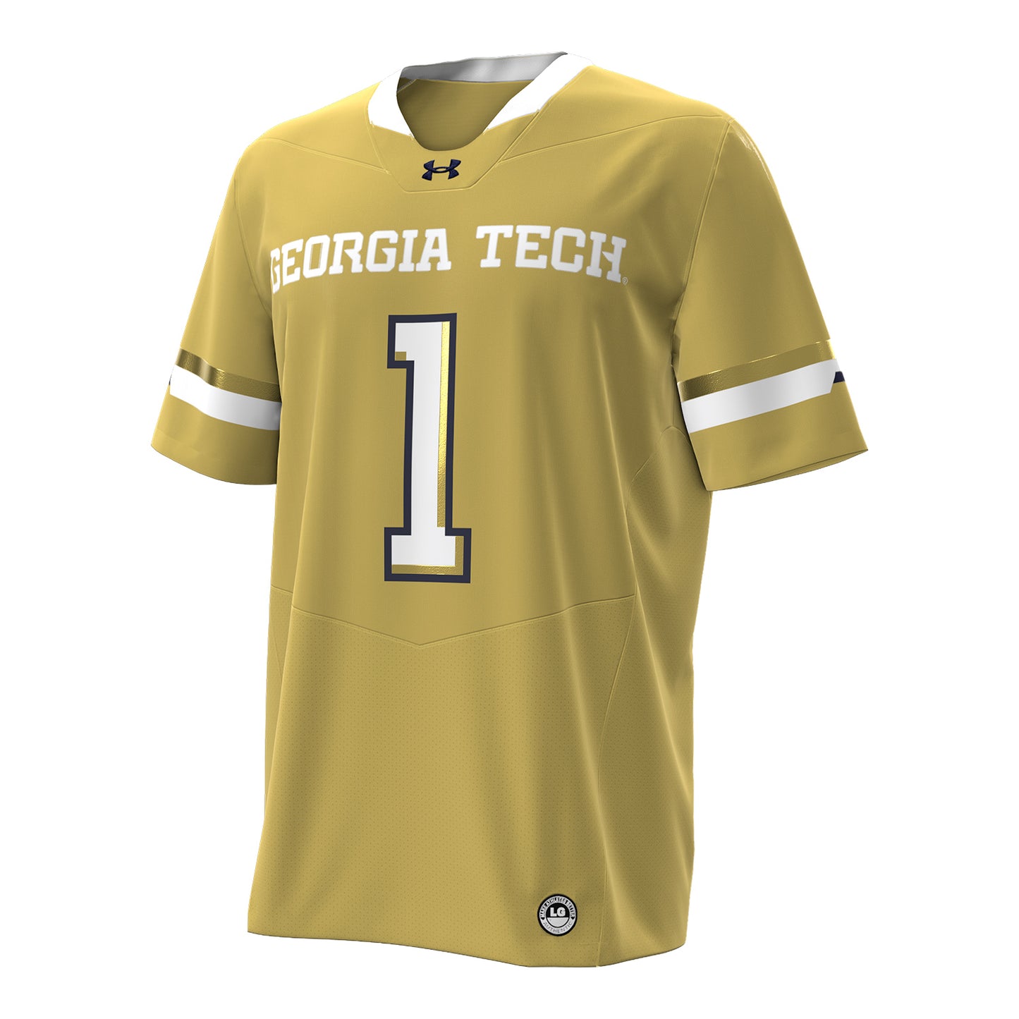 Georgia Tech Under Armour #1 Gold Replica Football Jersey