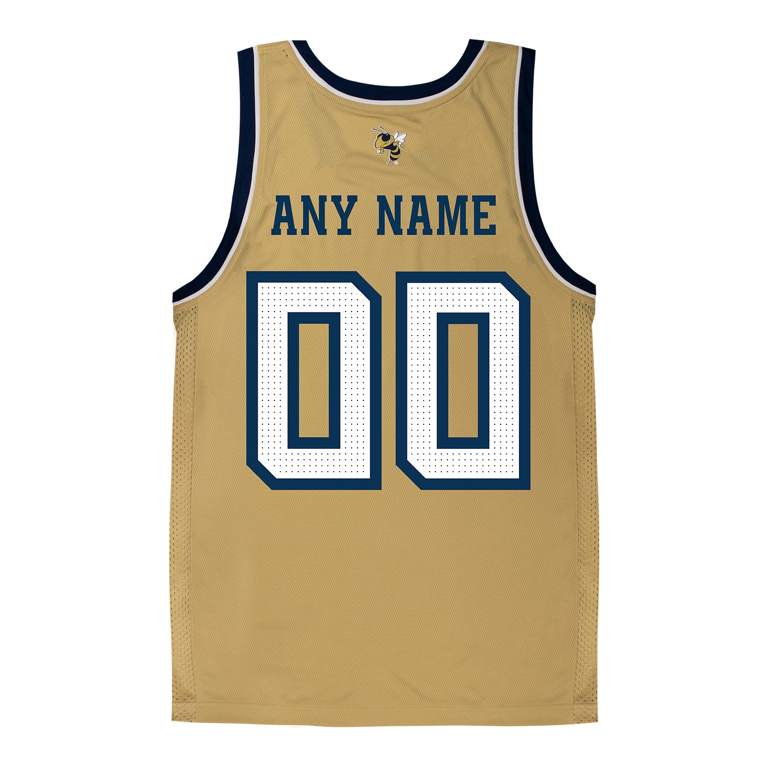 Georgia Tech Yellow Jackets Adidas Personalized Basketball Jersey - Any Name View