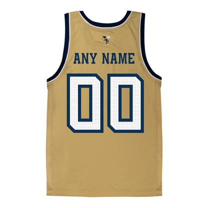 Georgia Tech Yellow Jackets Adidas Personalized Basketball Jersey - Any Name View