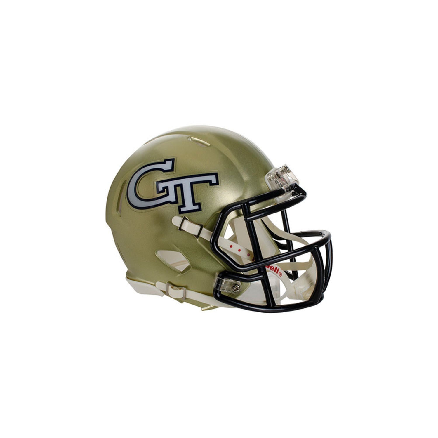 Georgia Tech Yellow Jackets Speed Mini Helmet In Gold - Front View