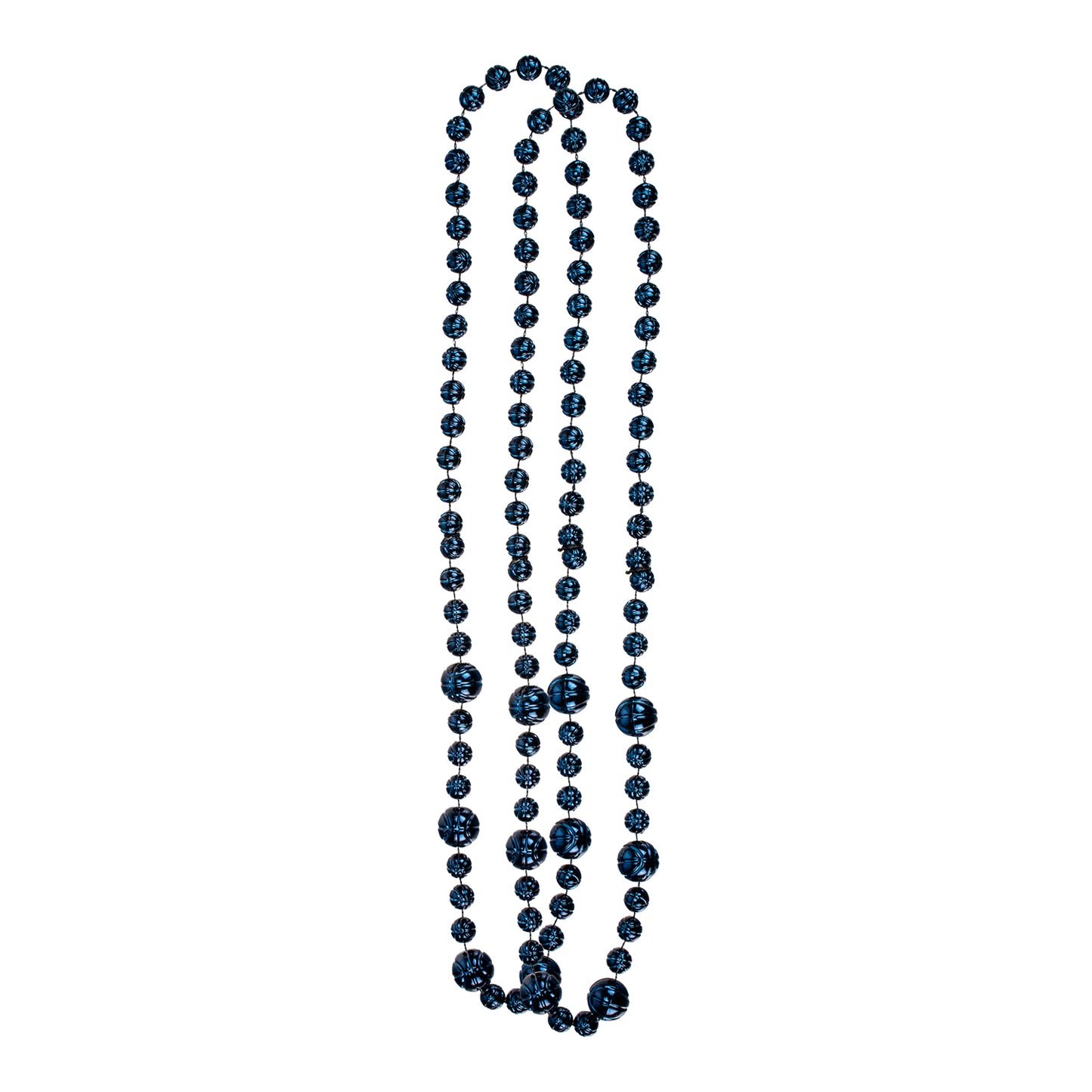 Georgia Tech Yellow Jackets Navy Basketball Beads - Main View