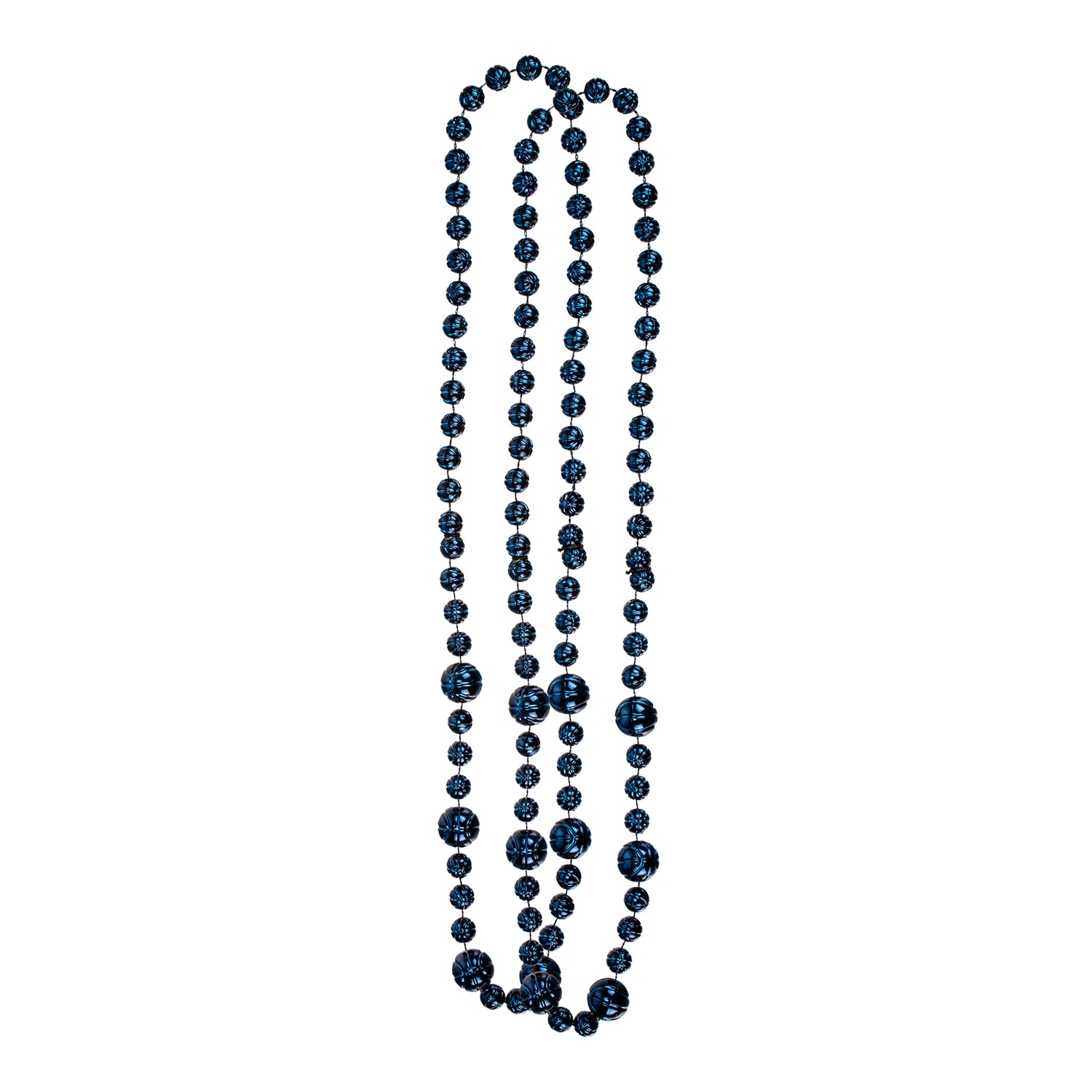 Georgia Tech Yellow Jackets Navy Basketball Beads - Main View