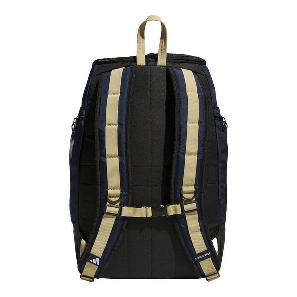 Georgia Tech Yellow Jackets Adidas 5 Star Team Black Backpack - Back View