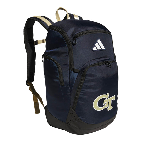 Georgia Tech Yellow Jackets Adidas 5 Star Team Black Backpack - Main View