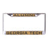 Georgia Tech Yellow Jackets Alumni License Plate Frame - Front View