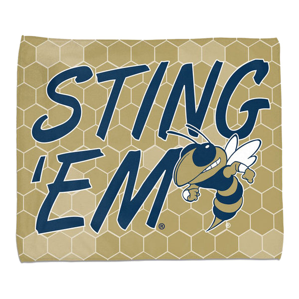 Georgia Tech Yellow Jackets Rally Towel - Front View