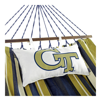 Georgia Tech Yellow Jackets Interlock Logo Hammock - Pillow Detail View