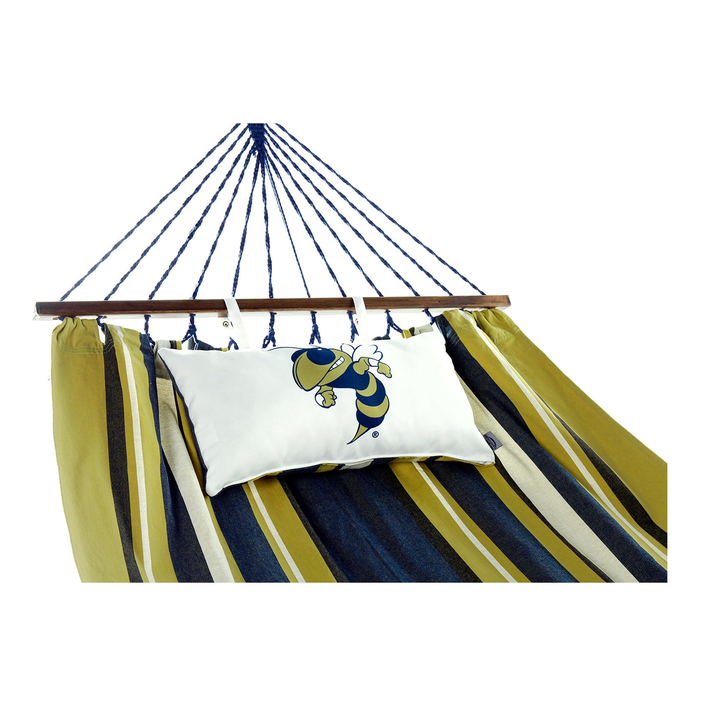 Georgia Tech Yellow Jackets Mascot Buzz Hammock - Pillow Detail View