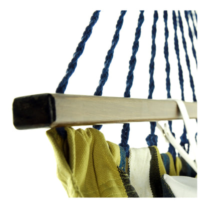 Georgia Tech Yellow Jackets Mascot Buzz Hammock - Wooden Bar View