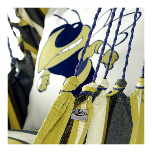 Georgia Tech Yellow Jackets Mascot Buzz Hanging Chair Swing - Detail View