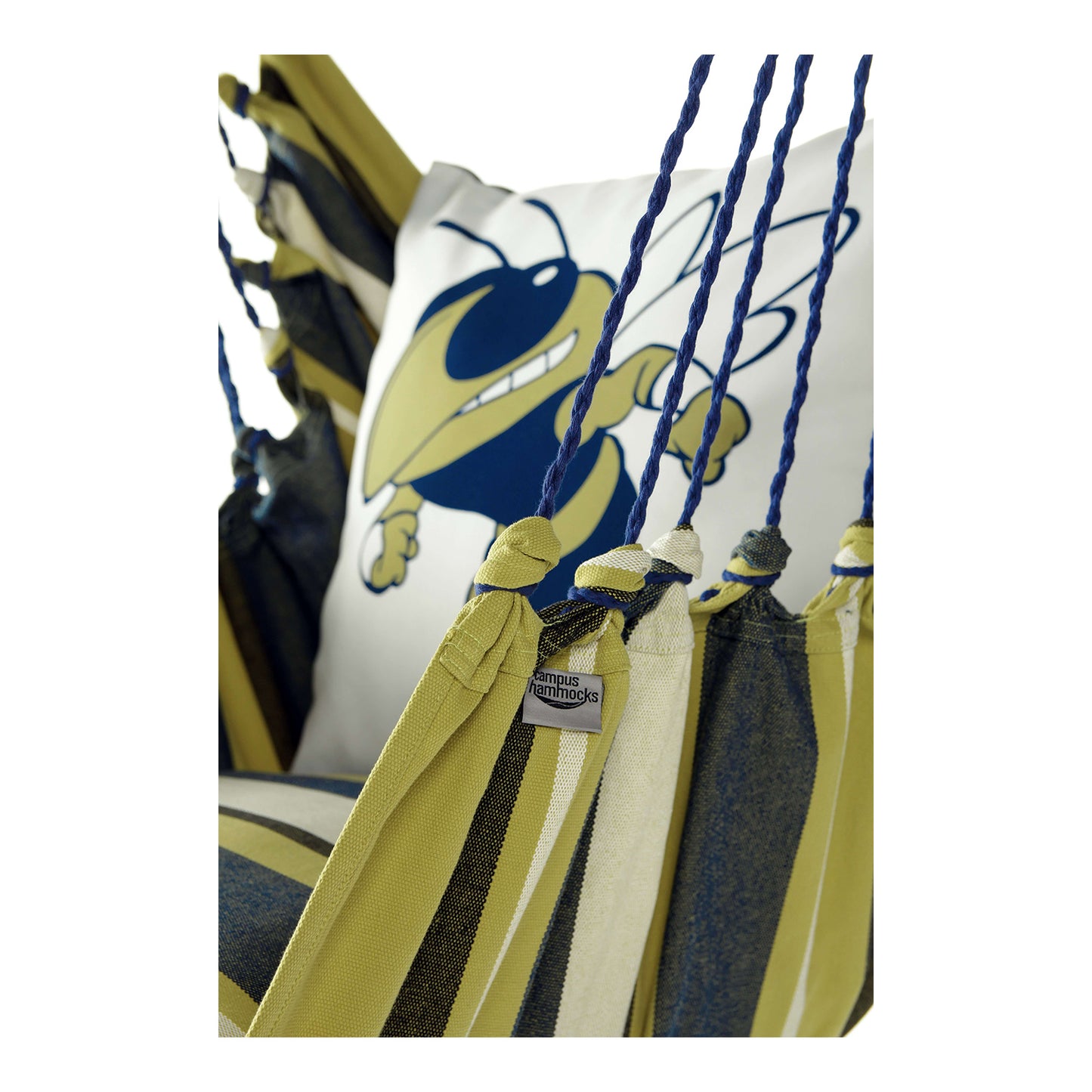 Georgia Tech Yellow Jackets Mascot Buzz Hanging Chair Swing - Alternate Detail View