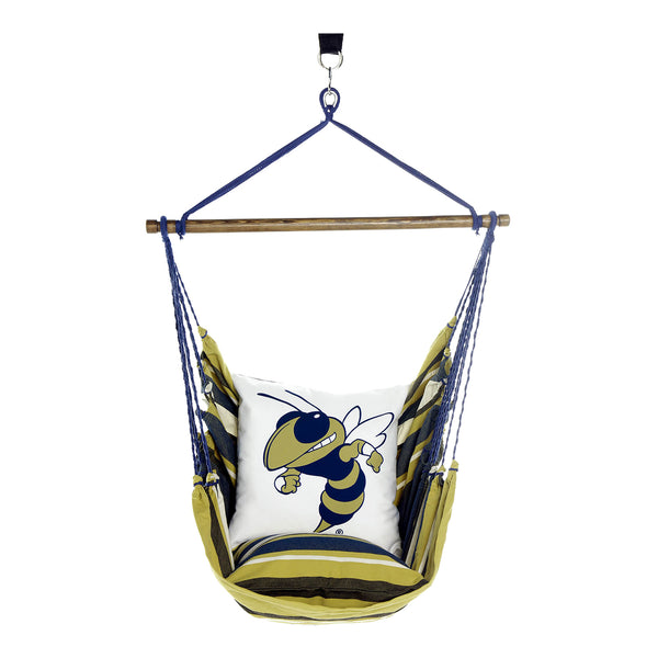 Georgia Tech Yellow Jackets Mascot Buzz Hanging Chair Swing - Main View