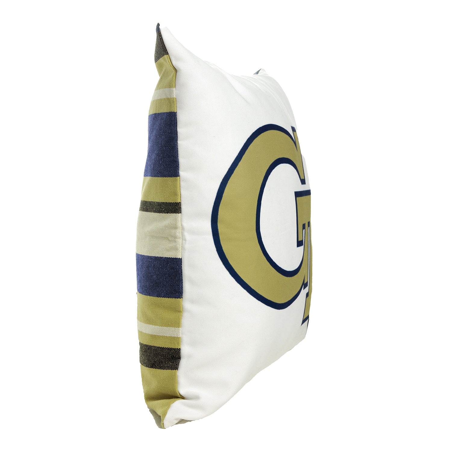 Georgia Tech Yellow Jackets Interlock Logo Pillow - Angled View