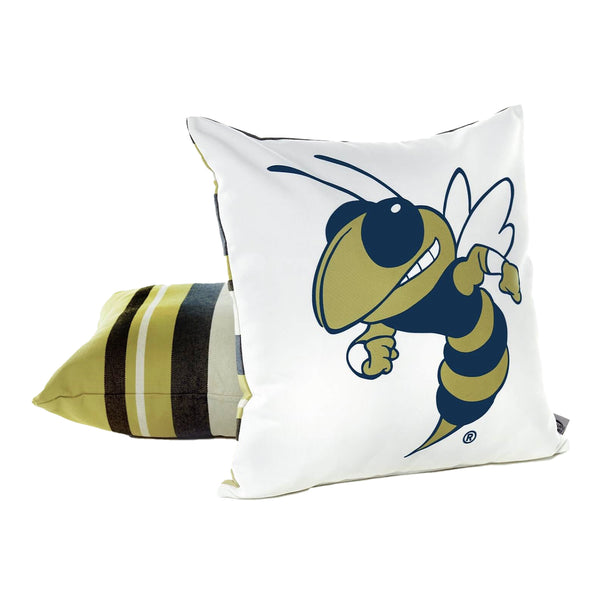 Georgia Tech Yellow Jackets Mascot Buzz Pillow - Multi Angle View