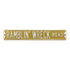 Georgia Tech Yellow Jackets Ramblin' Wreck Road Sign - In Gold - Front View