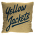 Georgia Tech Yellow Jackets Pillow In Gold - Back View