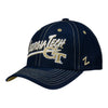 Georgia Tech Yellow Jackets Youth Upstart Adjustable Navy Hat - Angled Left View