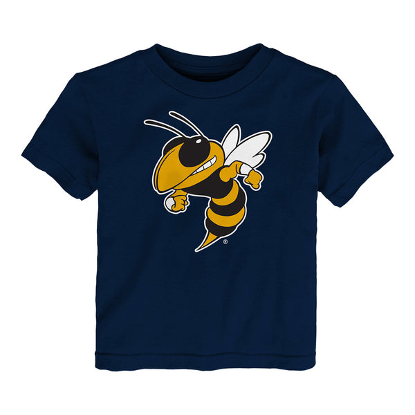 Toddler Georgia Tech Yellow Jackets Mascot Navy T-Shirt - Front View