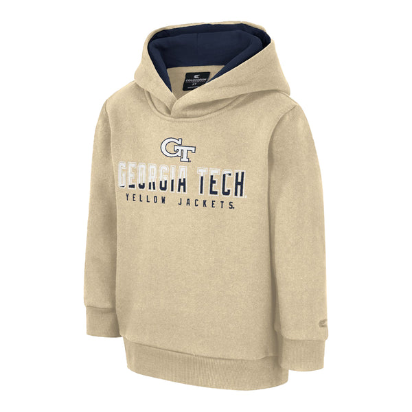 Toddler Georgia Tech Yellow Jackets Lead Guitarist Gold Hood - Front View