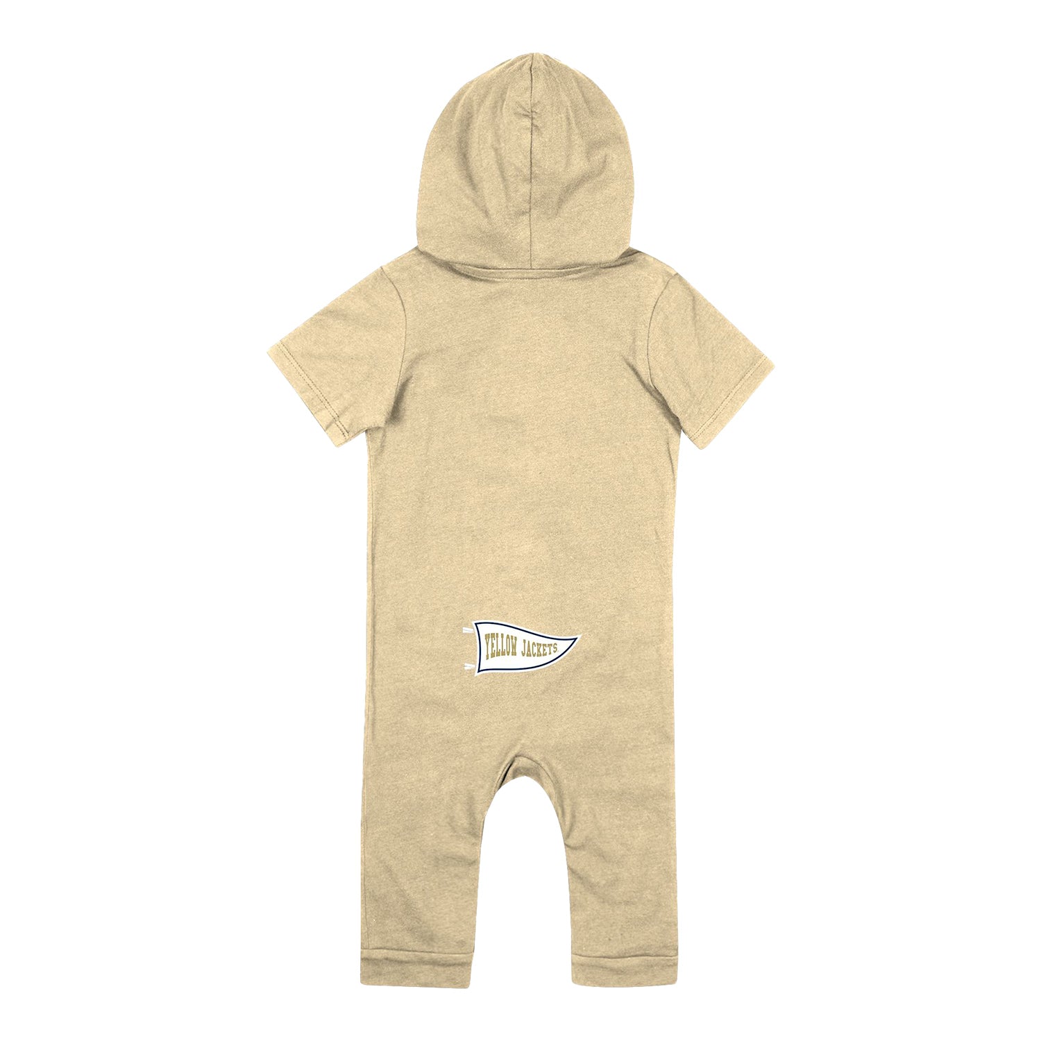 Infant Georgia Tech Yellow Jackets Keyboard Gold Romper - Back View
