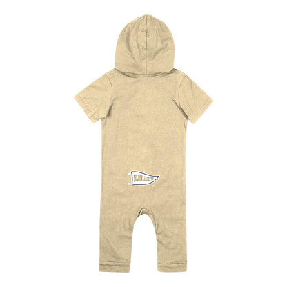 Infant Georgia Tech Yellow Jackets Keyboard Gold Romper - Back View