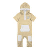 Infant Georgia Tech Yellow Jackets Keyboard Gold Romper - Front View
