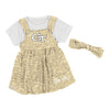 Infant Georgia Tech Yellow Jackets Legend Dress and Onesie Set- Gold/Navy