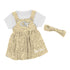Infant Georgia Tech Yellow Jackets Legend Dress and Onesie Set- Gold/Navy - Front View