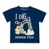 Infant Georgia Tech Yellow Jackets I Dig Navy T-Shirt - Front View