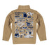 Toddler Georgia Tech Yellow Jackets Impressions 1/4 Zip Gold Jacket - Back View