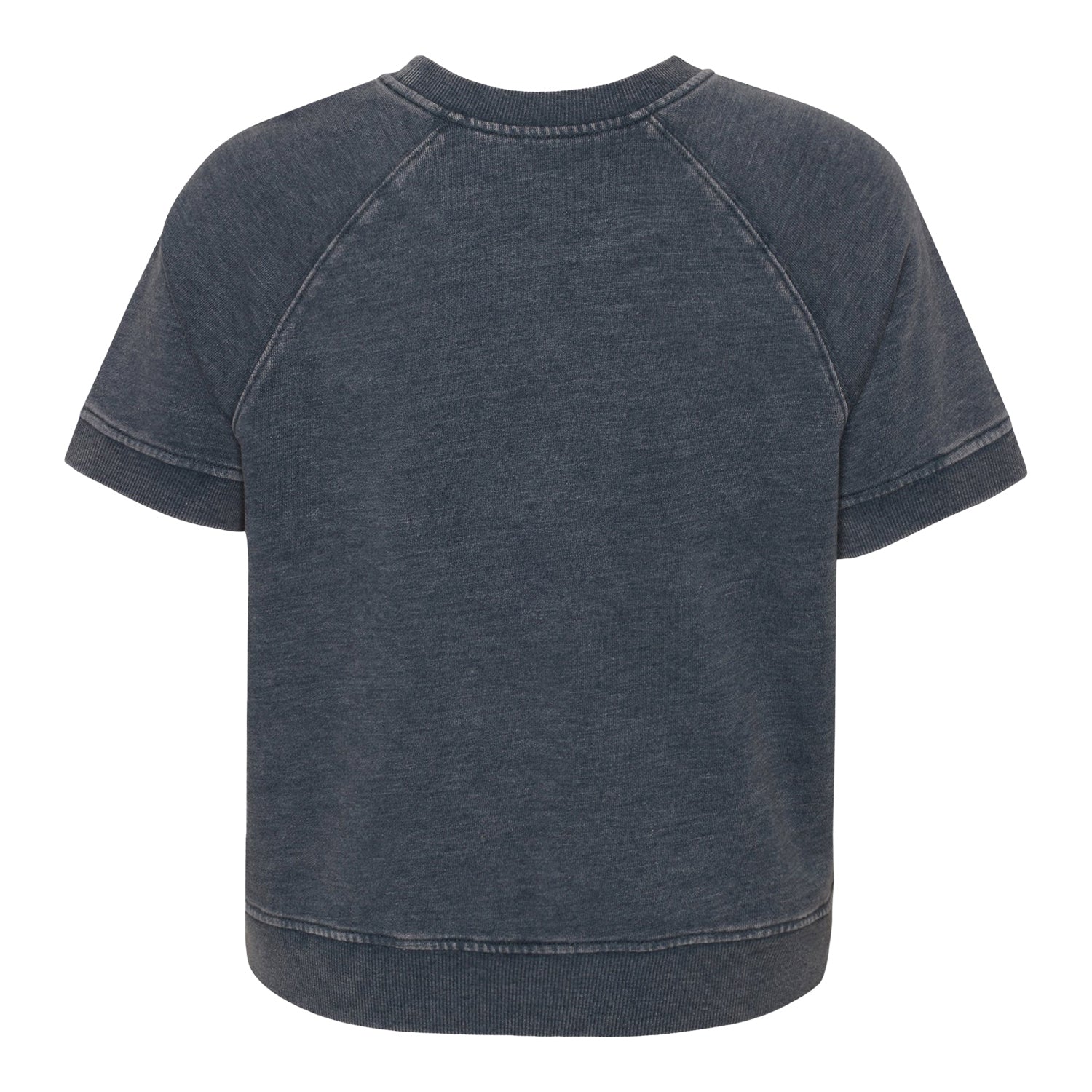 Girls Georgia Tech Yellow Jackets Cheer Squad Grey Short Sleeve Sweatshirt - Back View