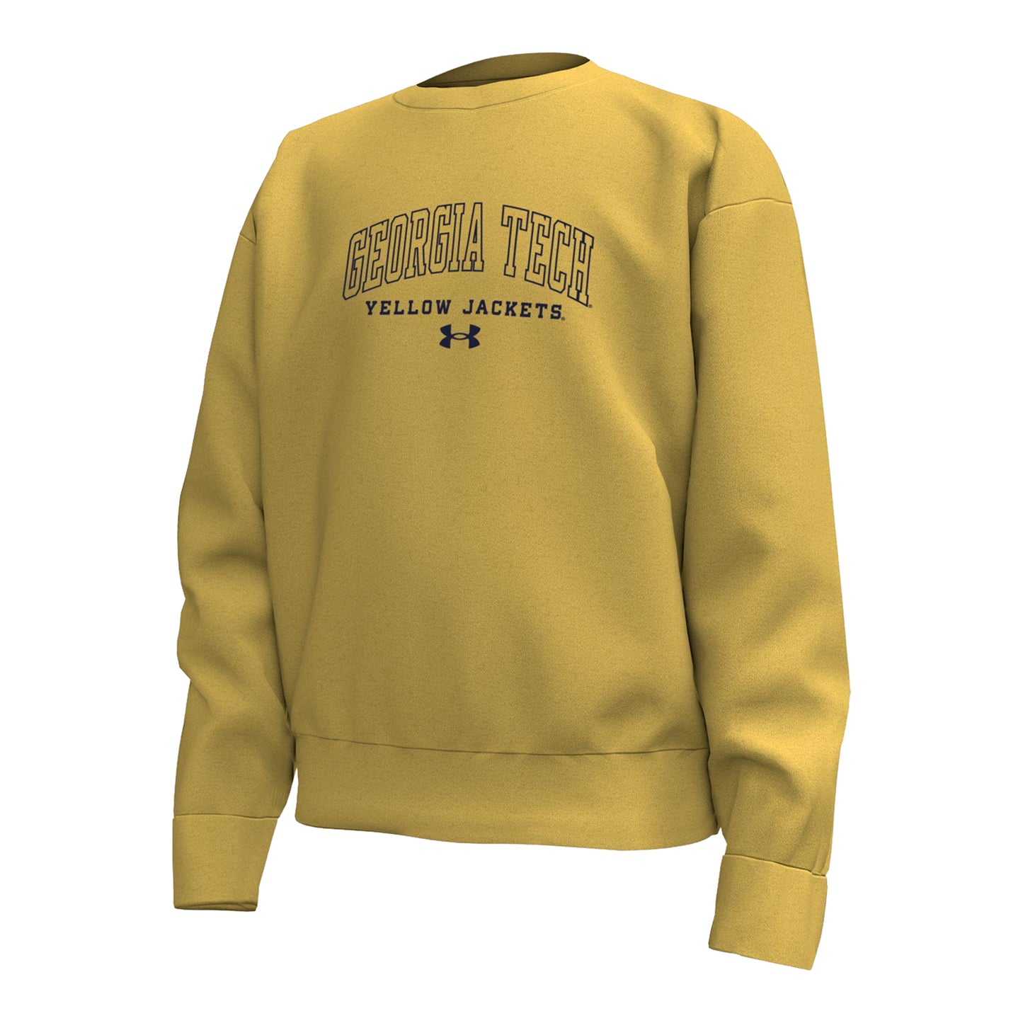 Georgia Tech Yellow Jackets Under Armour Gold Youth Crewneck