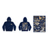 Youth Georgia Tech Yellow Jackets Impressions Hooded Navy Sweatshirt - Multi View